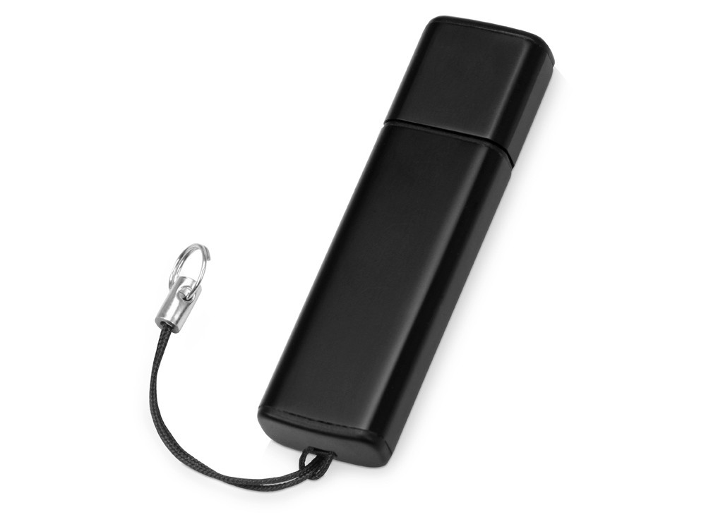 Флеш-карта USB 2.0 16 Gb металлическая с колпачком Borgir, черный - фото 1 - id-p87293974