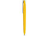 Ручка пластиковая soft-touch шариковая Zorro, желтый/белый, фото 3
