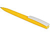Ручка пластиковая soft-touch шариковая Zorro, желтый/белый, фото 5