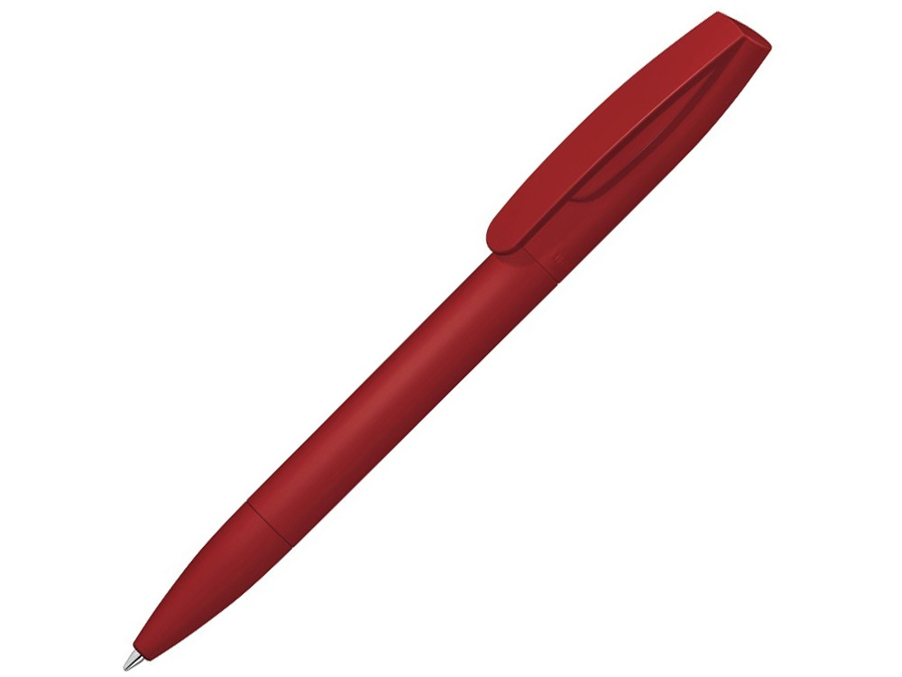 Шариковая ручка Coral Gum с прорезиненным soft-touch корпусом и клипом., красный - фото 1 - id-p87295553