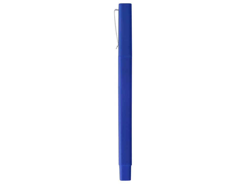 Ручка шариковая пластиковая Quadro Soft, квадратный корпус с покрытием софт-тач, синий - фото 4 - id-p87294725