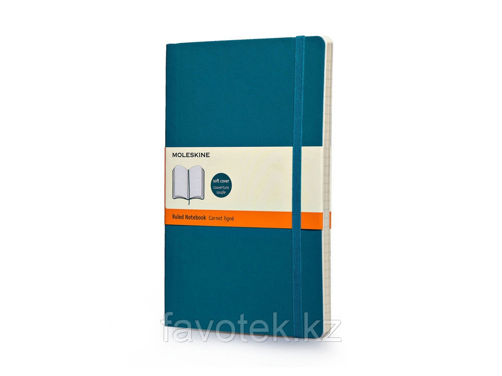 Записная книжка Moleskine Classic Soft (в линейку), Large (13х21см), бирюзовый