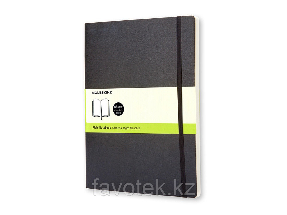 Записная книжка Moleskine Classic Soft (нелинованный), Хlarge (19х25 см), черный