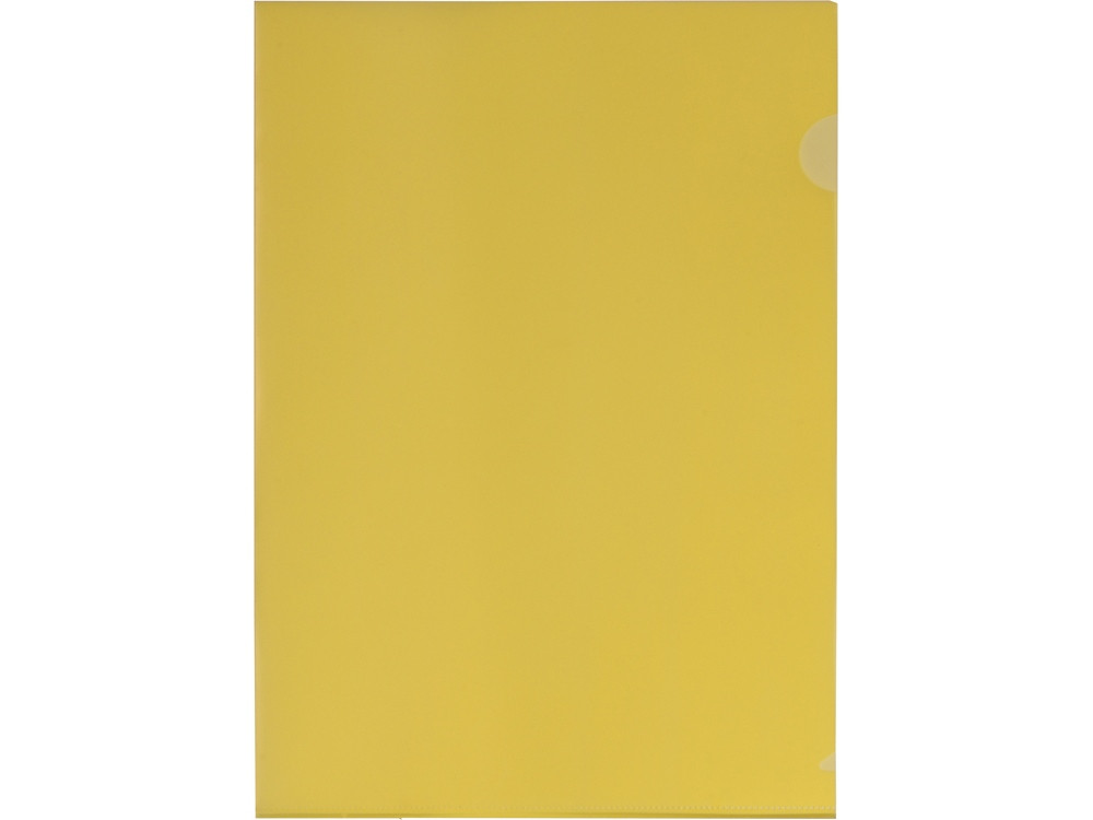 Папка-уголок прозрачный формата А4 0,18 мм, желтый глянцевый - фото 3 - id-p87295621