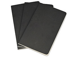 Записная книжка Moleskine Cahier (нелинованный, 3 шт.), Large (13х21см), черный