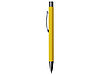 Ручка металлическая soft touch шариковая Tender, желтый/серый, фото 3