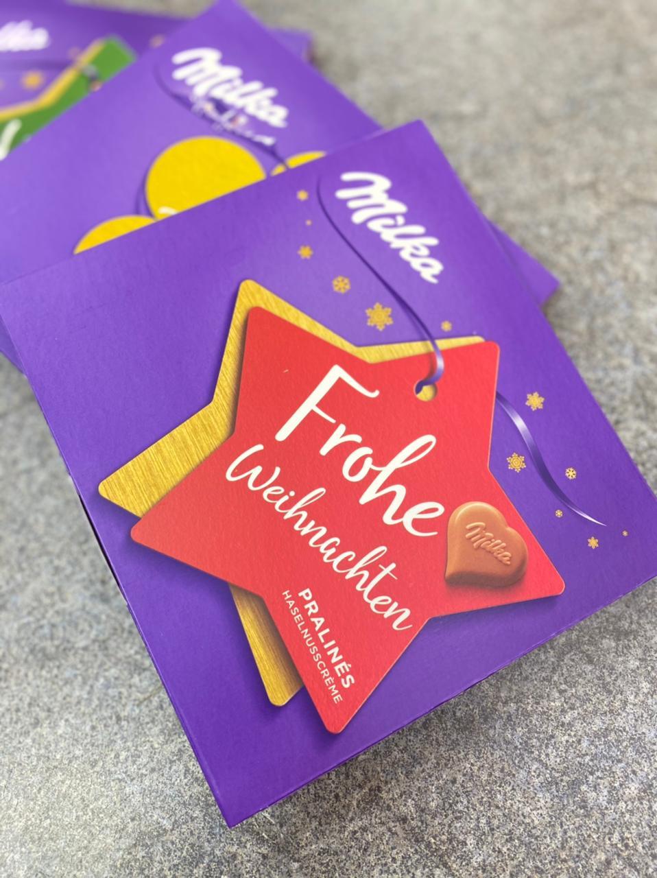 Шоколадные конфеты в коробке Milka в ассортименте 110 гр (10шт-упак) - фото 3 - id-p72567812