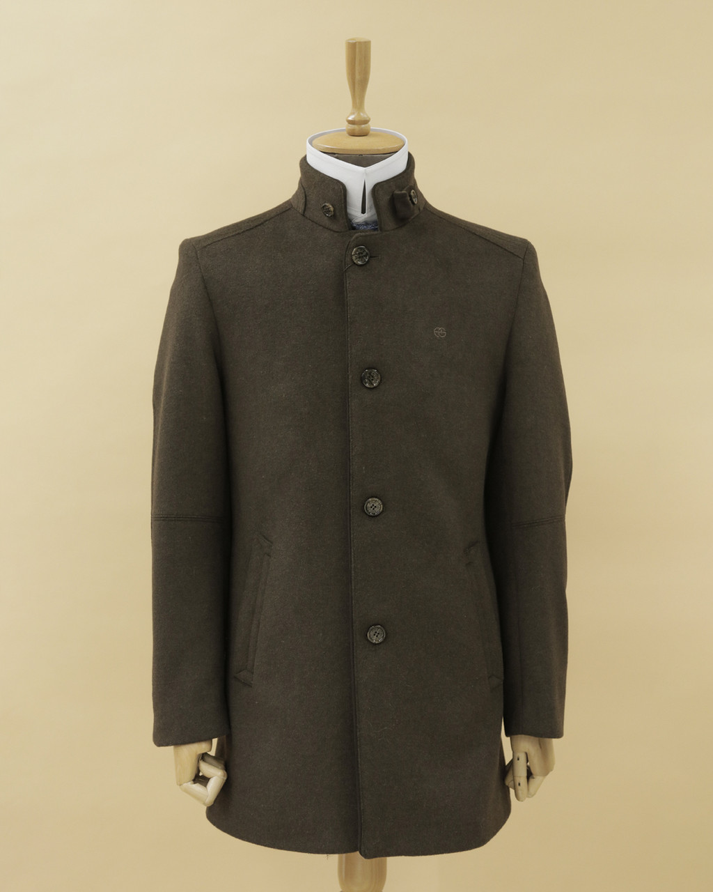 Мужское пальто стойка воротник (enrico guido)