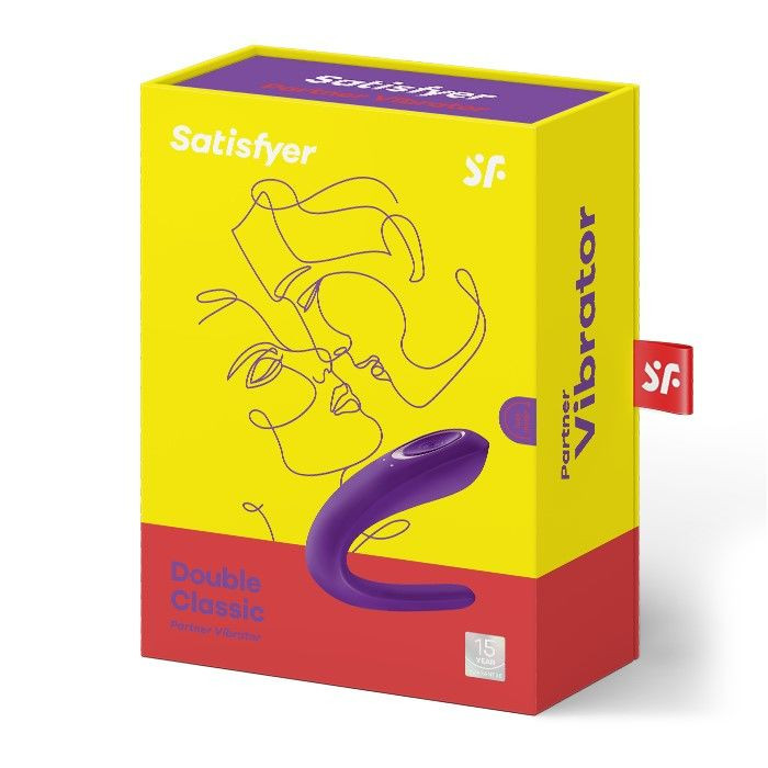 Вибратор для пар "Satisfyer Double Classic", силикон