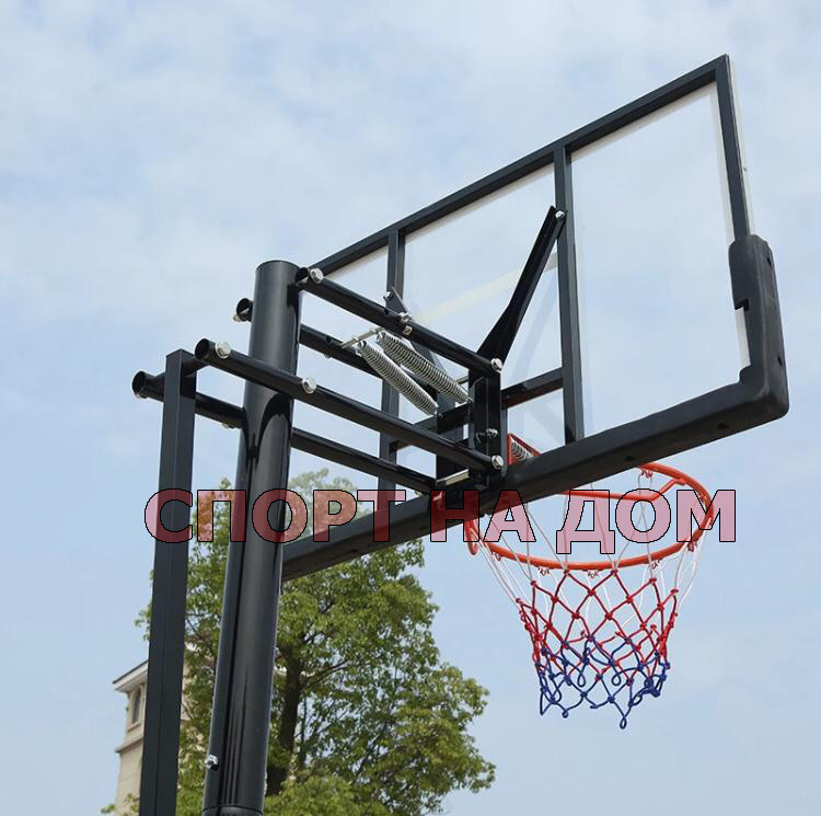 Стойка баскетбольная мобильная с щитом (высота 230-310 см) - фото 3 - id-p87298340