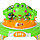BAMBOLA Ходунки ЛЯГУШОНОК (8 силик.колес,игрушки,муз) 5 шт в кор.(72*60*54) GREEN Зеленый, фото 2