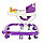 BAMBOLA Ходунки ОБУЧАЙКА (8 колес,игрушки,муз) 6 шт в кор (62*53*57) PURPLE+WHITE Фиолетовый, фото 4