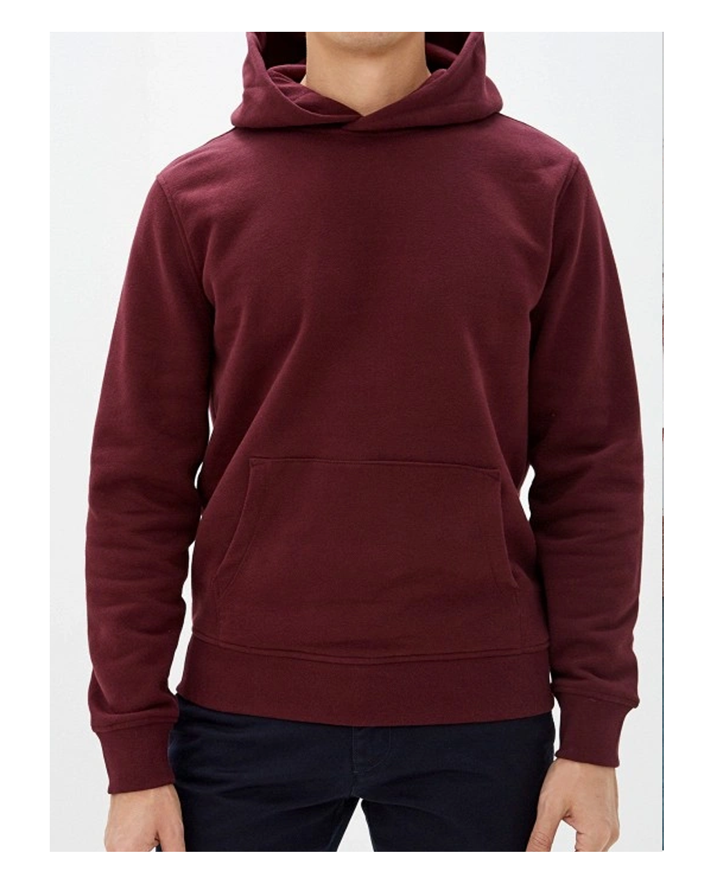 Худи Х/Б, 40 (3XS) "Unisex", Россия, цвет: бордовый