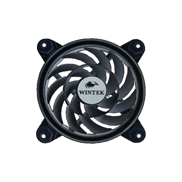Вентилятор для корпуса Wintek M16-B-12 ARGB, 120mm, 1100rpm, Black, ARGB, 6 pin - фото 2 - id-p86539126