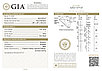 Сертификат GIA 0,85Сt VVS2/J VG-Cut Золотое кольцо с бриллиантами, фото 2