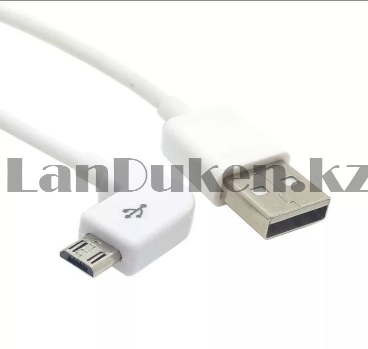 Зарядный USB кабель Type-c L образный разъем длина 1 метр Moxom UC-08 2.4А micro белый - фото 3 - id-p87307824