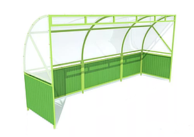 Навес для трех мусорных контейнеров