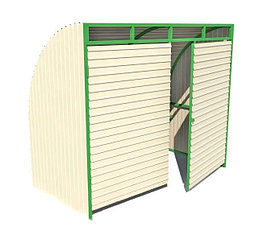 Навес над мусорными баками на 2 шт