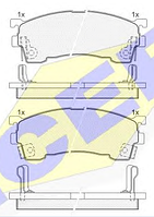 Тормозные колодки YOTO G-025(MD 3084M-10)(REMSA 415.04)