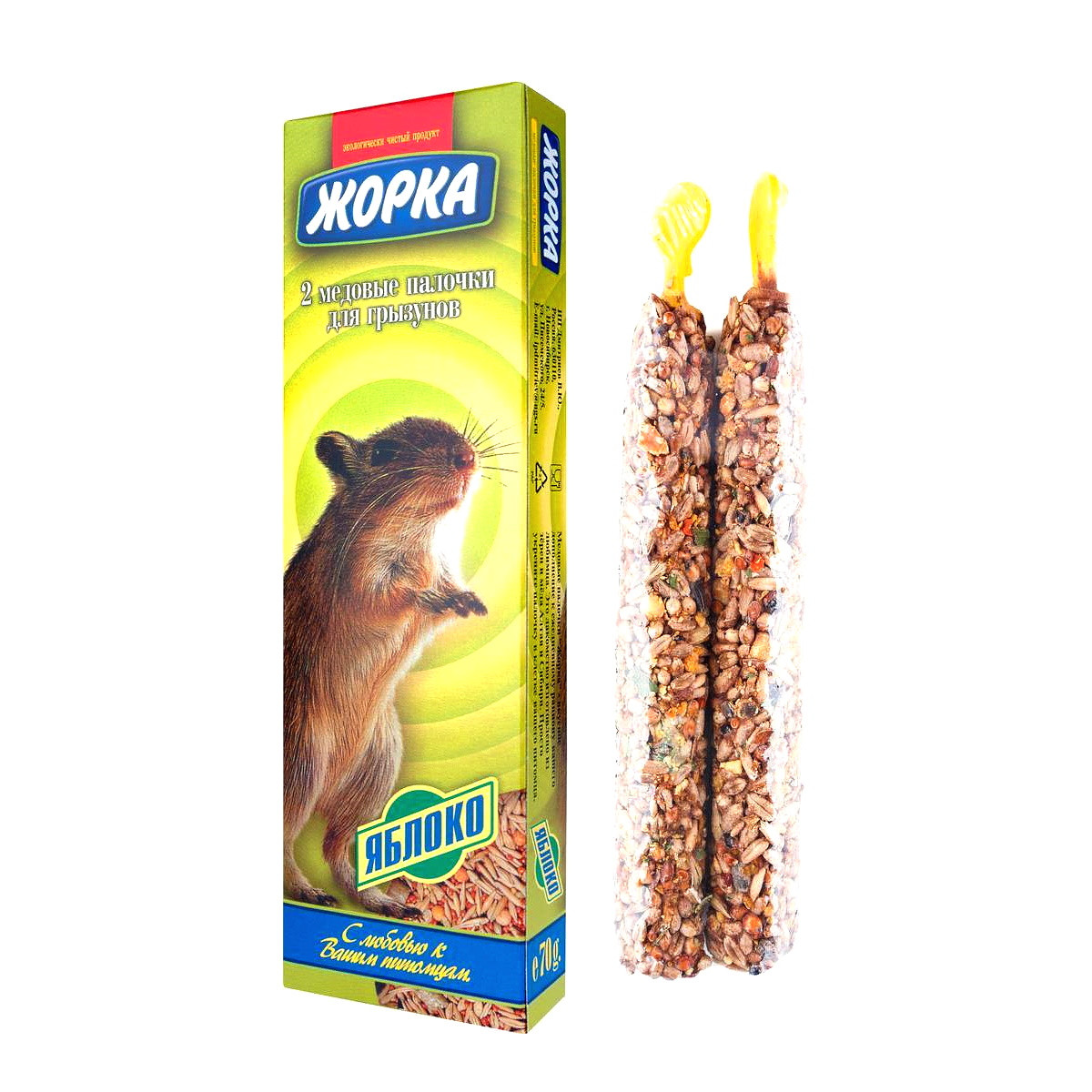Медовые палочки для грызунов Жорка, яблоко