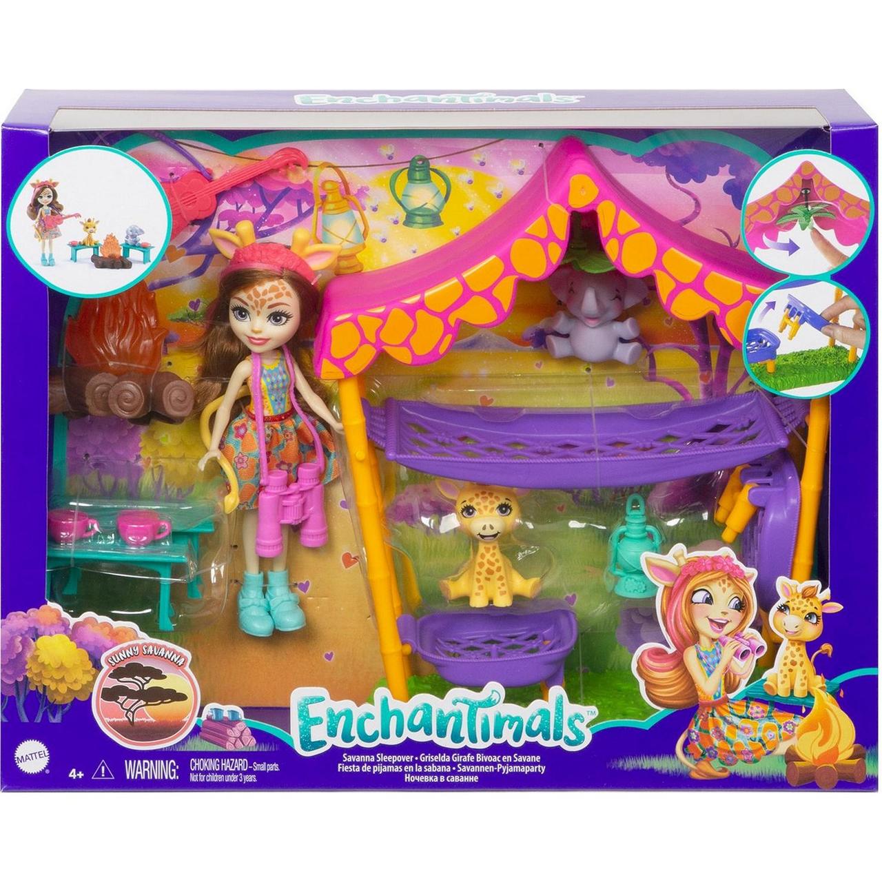 Набор игровой Enchantimals Ночевка в саванне GTM33