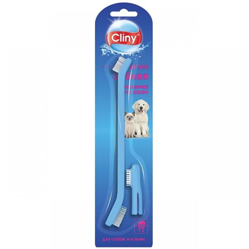 Cliny Зубная щетка и массажер для десен для животных