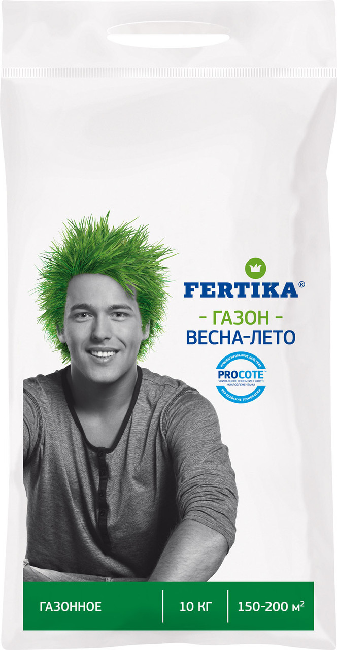 Газонное Весна-лето 10 кг мин.удобрение Фертика