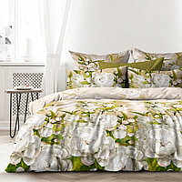 Любимый дом Комплект постельного белья Яблоневый Цвет, 2 спальный евро