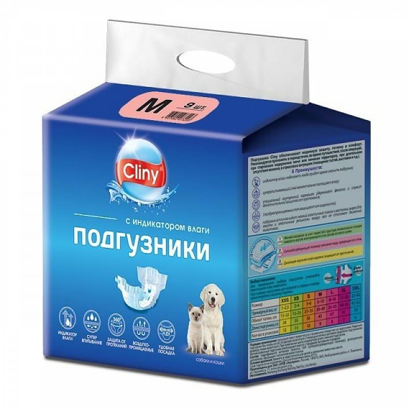 Подгузники для животных Cliny, размер М