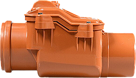 Обратный клапан ПП д110 (3.4мм) оранжевый