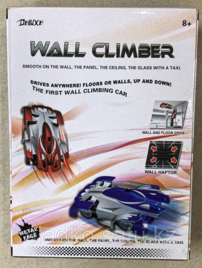 Антигравитационная Машинка Wall Climber ездит по стенкам и по потолку на радиоуправлении два режима - фото 4 - id-p87336318