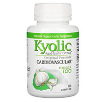 Kyolic, Aged Garlic Extract, выдержанный чесночный экстракт, для сердечно-сосудистой системы (100 капсул)