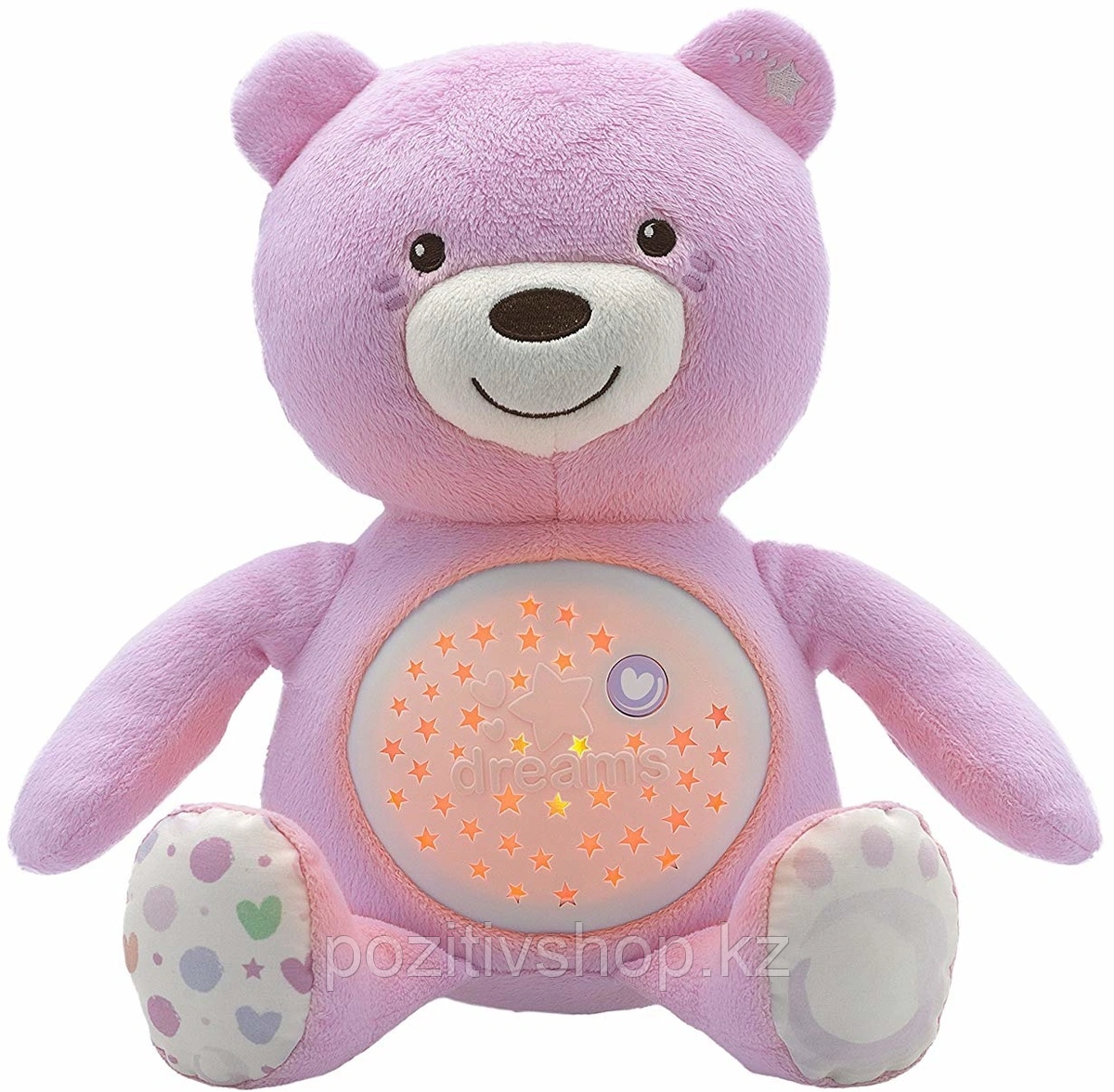 Детский ночник проектор Мишка Dream розовый - фото 1 - id-p87355444