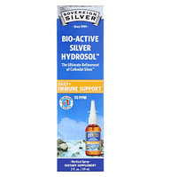 Sovereign Silver, Bio-Active Silver Hydrosol, поддержка иммунитета, вертикальный спрей, 10 ч/млн, 59 мл