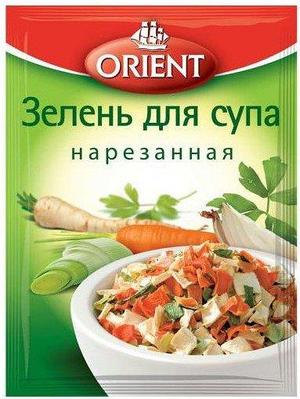 Приправа Зелень для супа нарезанная ORIENT, пакет 14 г