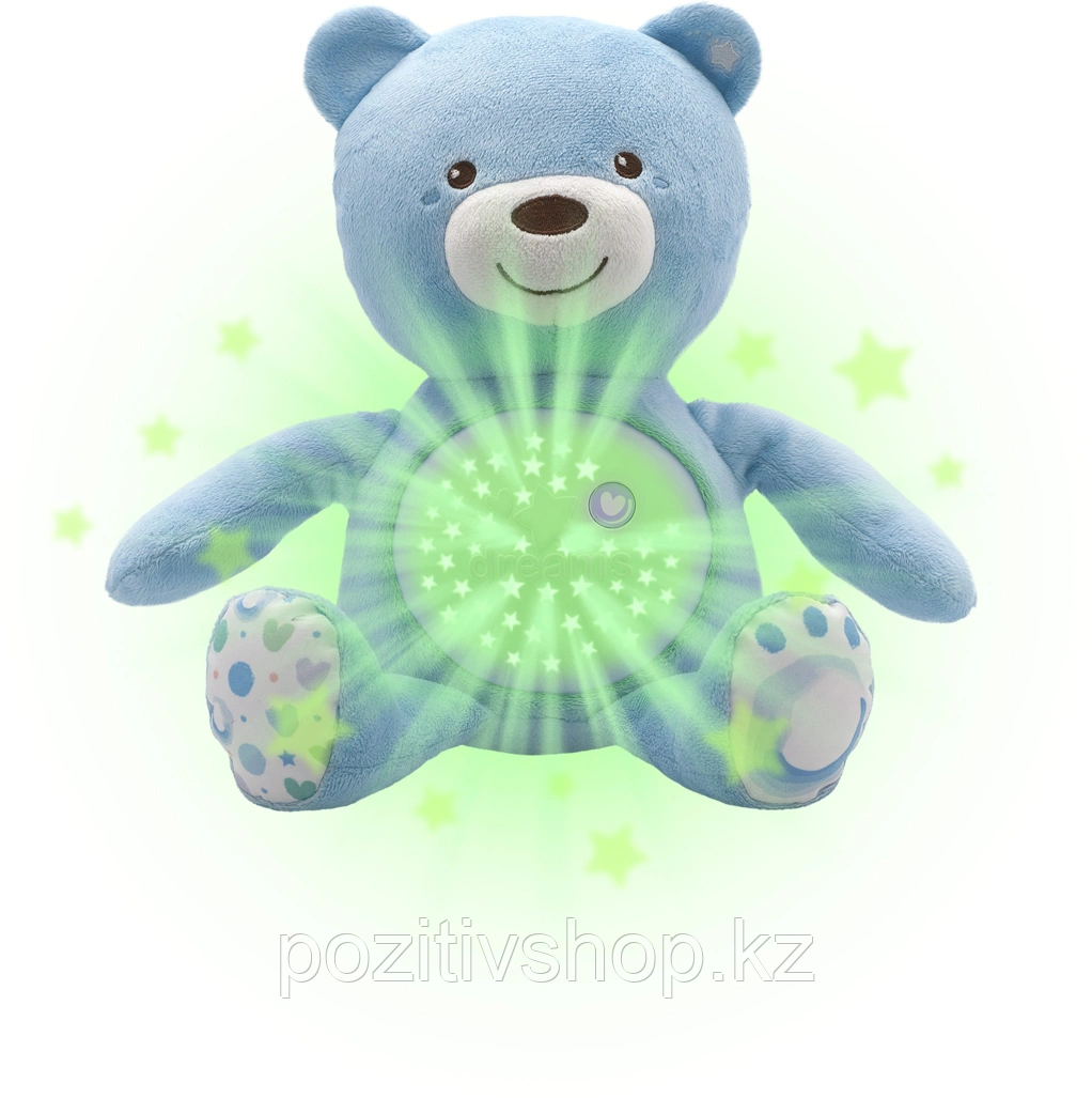 Детский ночник проектор Мишка Dream голубой - фото 1 - id-p87362952