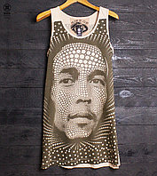 Платье-туника Mirror с принтом "Bob Marley"