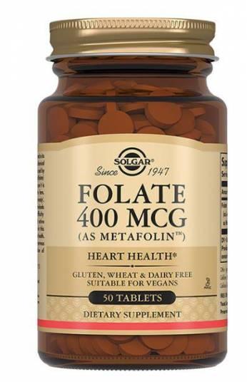 Solgar Фолат 400мг метафолин №50 табл