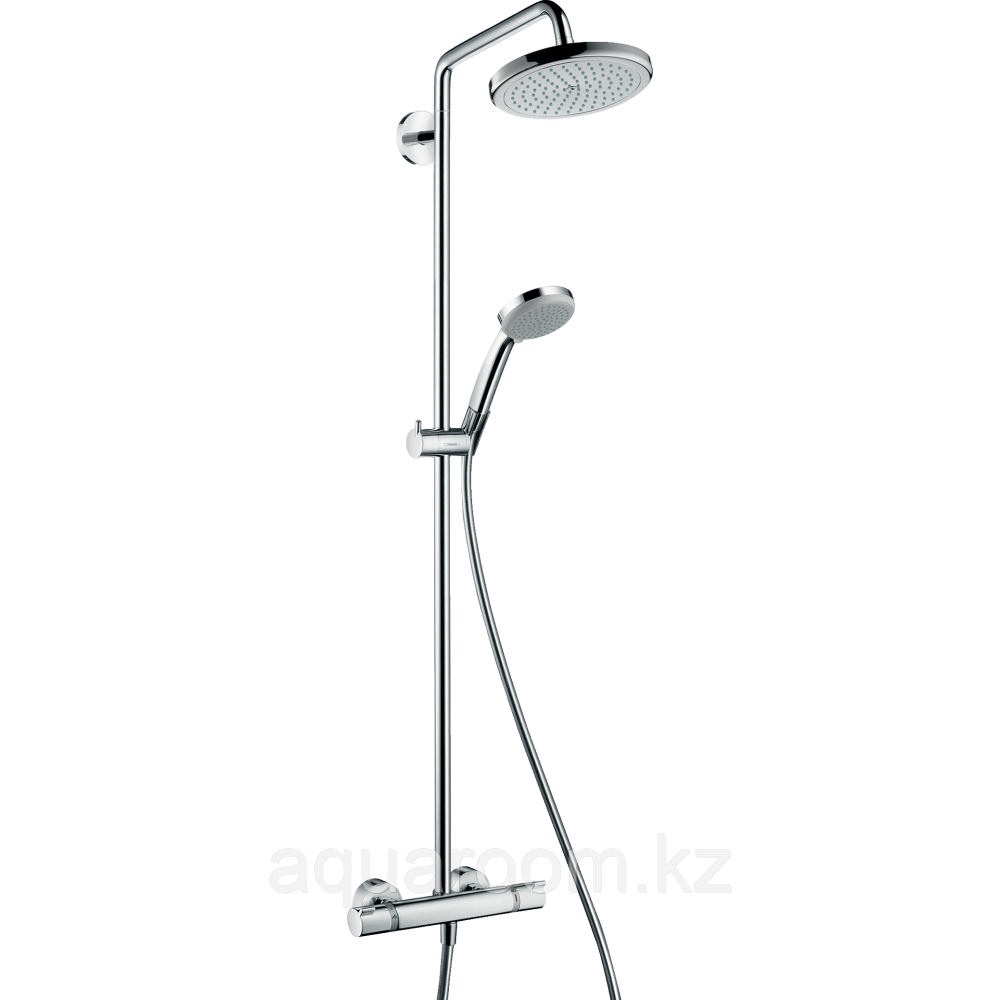 Душевая система hansgrohe Croma 220 Showerpipe с термостатом 27185000 - фото 1 - id-p87383504