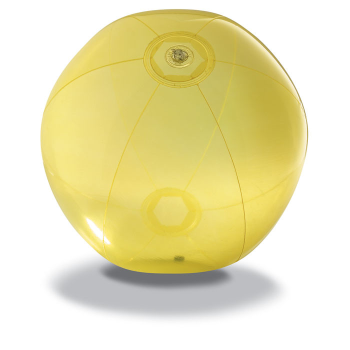 Пляжный мяч из прозрачного ПВХ, AQUA Желтый