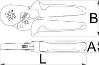 Плоскогубцы электрика (клеммник) обжимные - 427/4AG UNIOR, фото 2