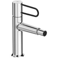 Смеситель для биде Odeon rive guache с д/к, корпус хром , ручка черная E21033-BLV-CP