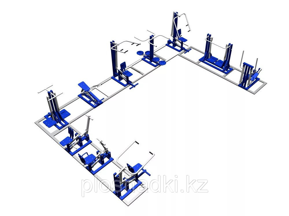 Уличный тренажерный комплекс (комбинированный)