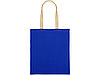 Сумка для шопинга Twin двухцветная из хлопка, 180 г/м2, синий/натуральный, фото 6