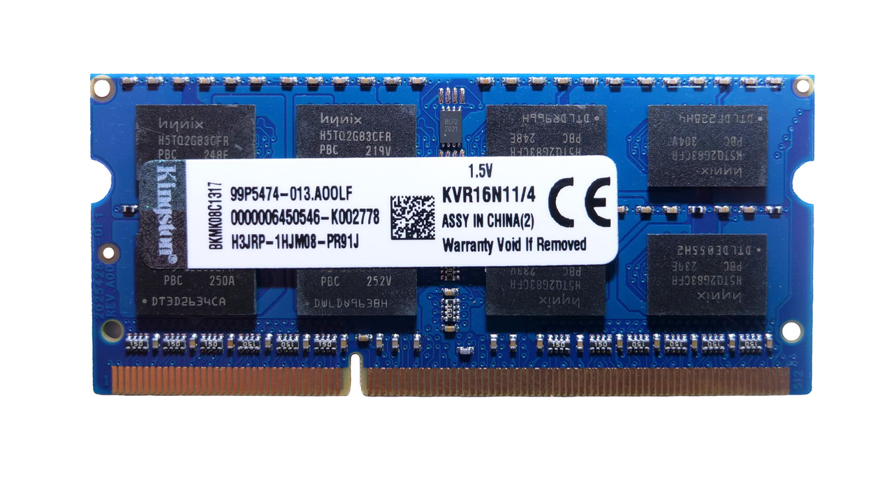 Оперативная память SODIMM DDR3 4GBKingston KVR16S11/4