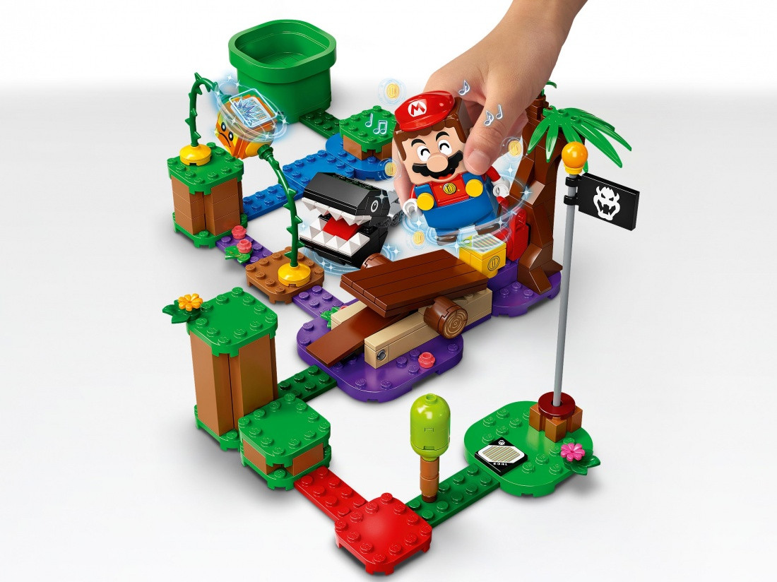 71381 Lego Super Mario Кусалкин на цепи встреча в джунглях. Дополнительный набор, Лего Супер Марио - фото 4 - id-p87412563