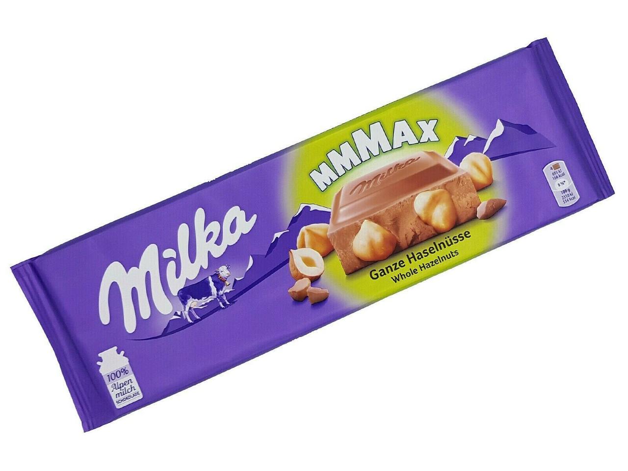 Milka Whole Hazelnuts Mmmax 250гр /Швейцария/