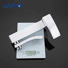 GAPPO G3207-8 Смеситель д/ванны кор. излив белый/хром, фото 5