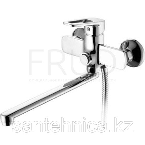 FRUD R22122 Cмеситель д/ванны дл. излив хром нажимной