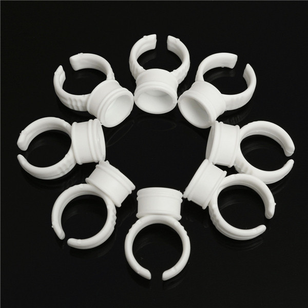 Пластиковые капсы-кольца для пигмента 100шт - фото 1 - id-p87423346